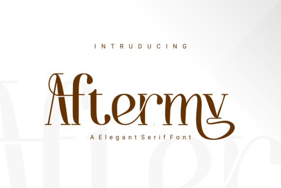 Aftermy: A Serif Font That Commands Attention