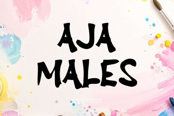 Aja Males: A Playful Display Font for Human-Centered Web Design