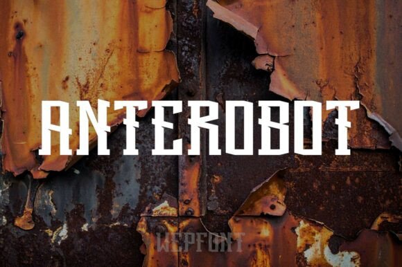 Anterobot: A Futuristic Display Typeface for Digital Design