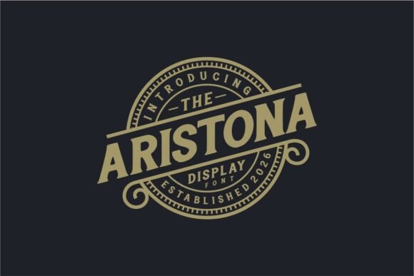 Aristona: A Vintage Serif Font for Handmade Labels & Invitations