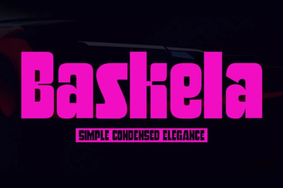 Baskela: A Bold, Condensed Display Font for Modern Brand Identity