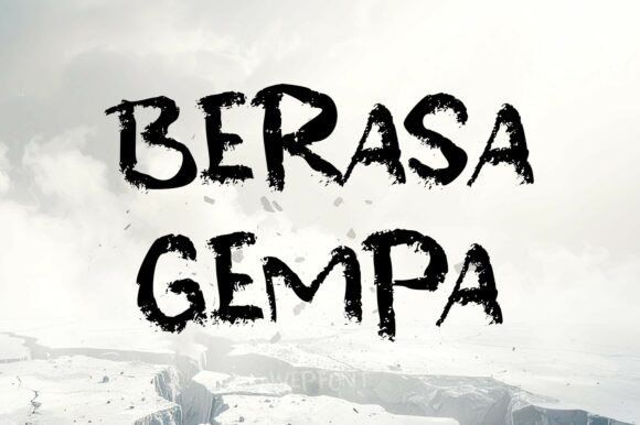 Berasa Gempa: A Display Font with Grounded Strength