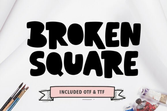 Broken Square: A Bold Display Font for Scroll-Stopping Campaigns