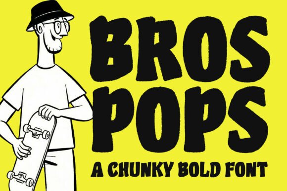 Bros Pops: A Bold Display Font That Pops on the Web