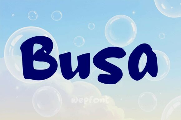 Busa: A Playful Display Font That Builds Brand Trust