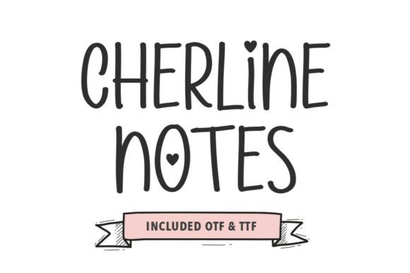Cherline Notes: A Handwritten Brush Font That Feels Like Real Ink