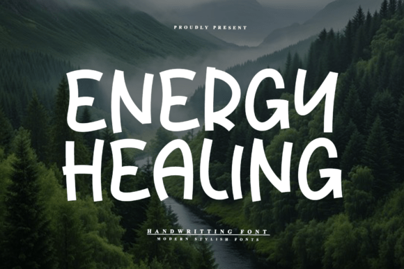 Energy Healing: A Friendly, Bouncy Display Font That Feels Human