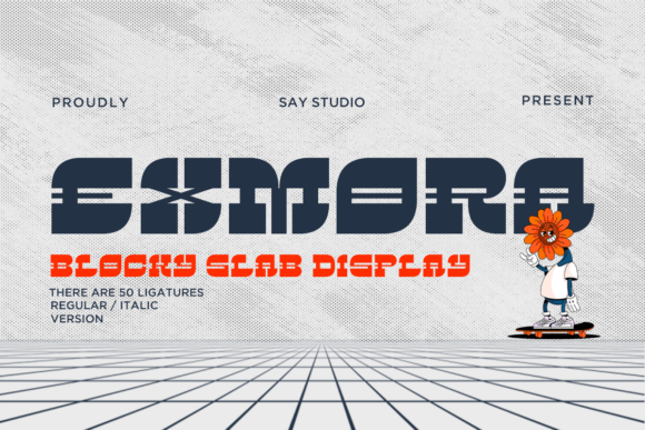 Exmora: A Playful, Chunky Display Typeface for Bold Editorial Moments
