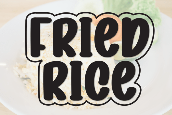 Fried Rice Font: A Playful, Polished Display Typeface for Small Brands