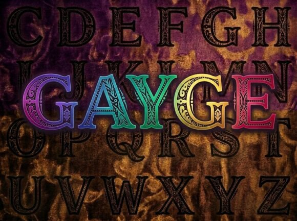 Gayge: A Decorative Font That Anchors Your Editorial Voice