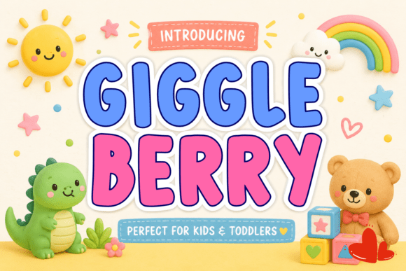 Giggleberry: A Playful Cartoon Font That Lifts Your Brand