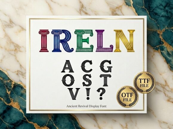 Ireln: A Standout Display Font for Small Business Branding