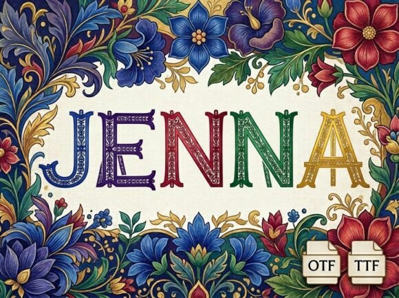 Jenna: A Bold Display Font That Elevates Digital Branding