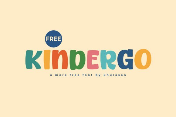 Kindergo: A Playful Display Font for Warm, Approachable Branding