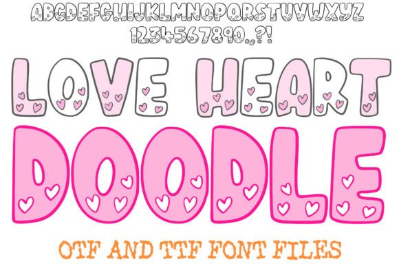 Love Heart Doodle: A Playful Display Typeface for Digital Brands