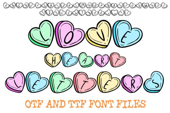 Love Heart Letters: A Whimsical Display Font for Handmade Charm