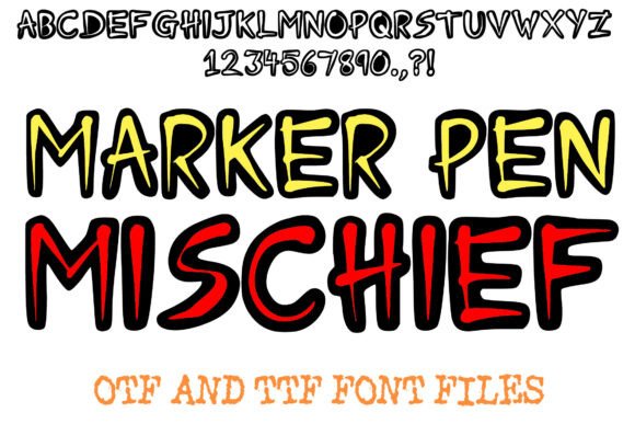 Marker Pen Mischief: A Display Font That Feels Like a Thoughtful Doodle
