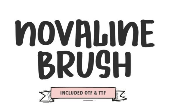 Novaline Brush: A Bold, Friendly Display Font for Small Brands