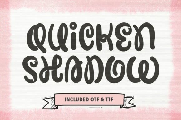 Quicken Shadow: A Display Font That Makes Your Brand Instantly Memorable