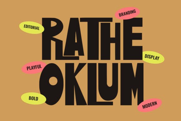 Rathe Oklum: A Display Font That Anchors Your Voice