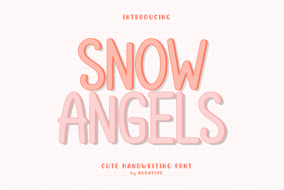 Snow Angels: A Playful Display Font for Warm Winter Branding