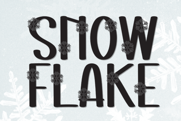 Snow Flake Font: A Delicate Display Typeface for Digital Charm
