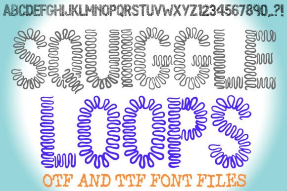 Squiggle Loops: A High-Energy Display Typeface for Campaign Visuals